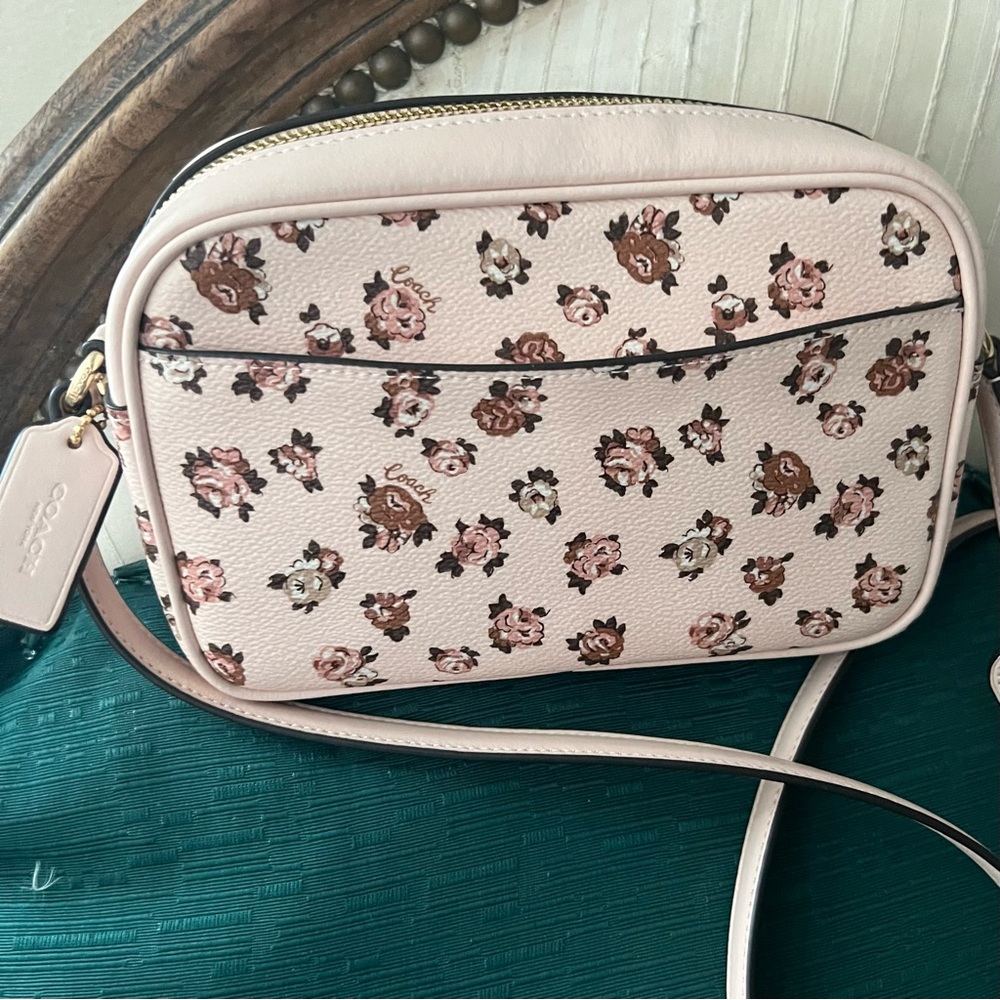 Coach Pink Floral Crossbody Bag - Picture 4 of 9